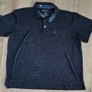 Tailor Vintage Polo Shirt Blue Mens Size XL 100% Cotton Short Sleeve